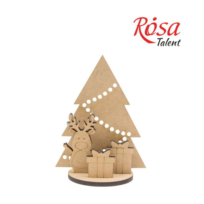 Набір заготовок „Новорічні“ фанера 6 шт. ROSA TALENT