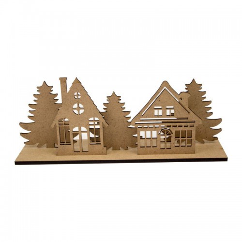 A set of prefabricated "New Year" plywood 6 pcs. ROSA TALENT
