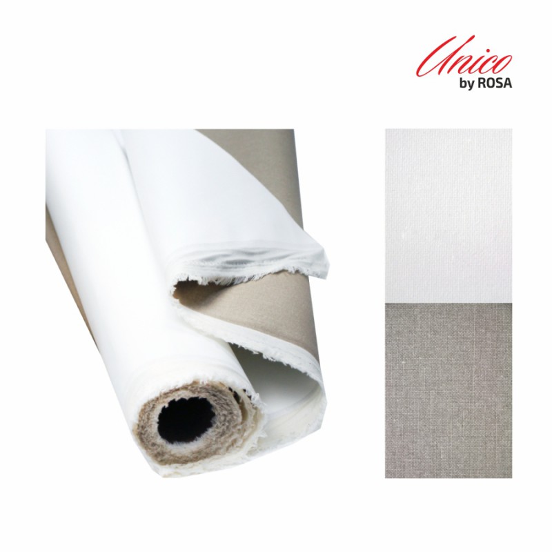 The cloth is in a roll of Italian Unico cotton fine grain