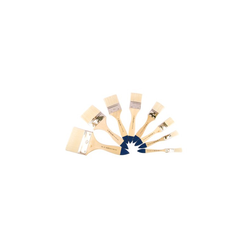 Bristle Fan Brushes, 6007, Long Handle, KOLOS by ROSA