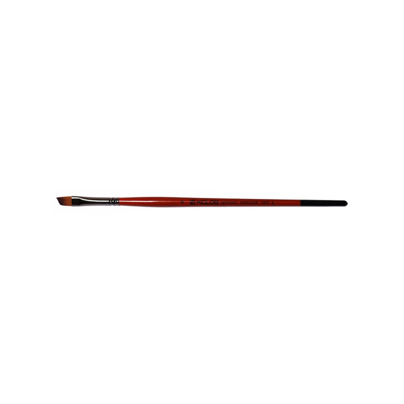 Synthetic Angular Brush, Carrot 1097А, Short Handle, KOLOS by ROSA