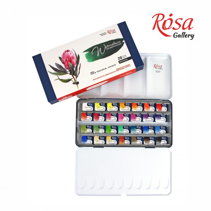 Набір акварельних фарб "Класика" 12 кольорів ROSA Gallery