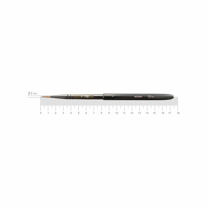 Соболь круглий TRAVEL BRUSH OCEAN 168 к.р. пензель ROSA