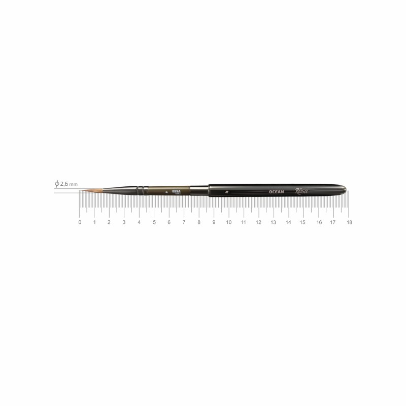 Соболь круглий TRAVEL BRUSH OCEAN 168 к.р. пензель ROSA