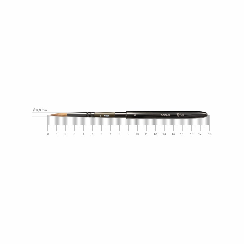 Соболь круглий TRAVEL BRUSH OCEAN 168 к.р. пензель ROSA