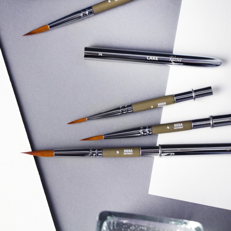 Соболь круглий TRAVEL BRUSH OCEAN 168 к.р. пензель ROSA