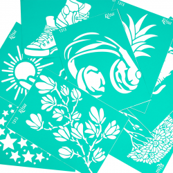 Adhesive Stencil „Floristics“ А4 ROSA TALENT