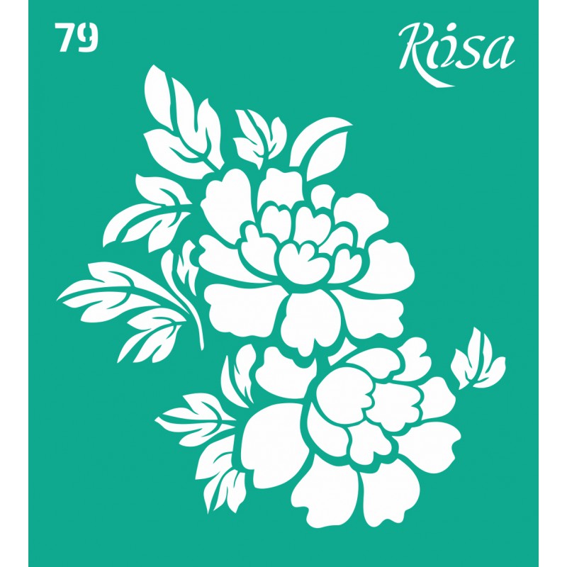 Adhesive Stencil 13x20 cm ROSA TALENT