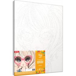 Набір-стандарт, картина за номерами, „ Fashion Cat“, 35х45см, ROSA START