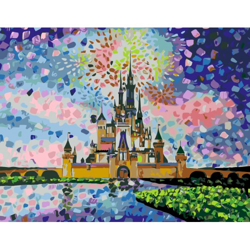 „Disney Castlе“, standard Kit, painting by numbers, 35х45cm, ROSA START