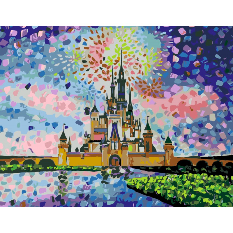 „Disney Castlе“, standard Kit, painting by numbers, 35х45cm, ROSA START