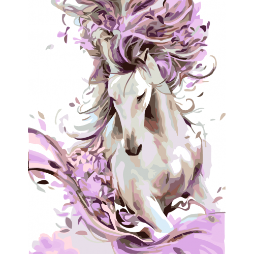 „Вeautiful Нorse“, standard Kit, painting by numbers, 35х45cm, ROSA START