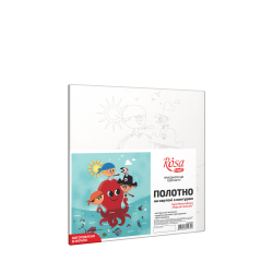 „Sea Adventures“, Canvas Panel with outline, 20х20cm, cotton, acrylic, ROSA START