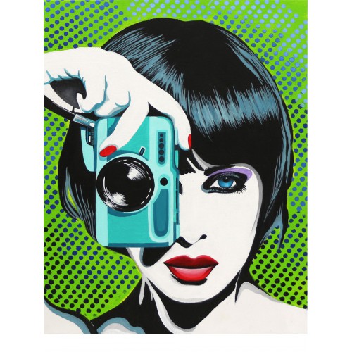 „Paparazzi“, Canvas Panel with outline, 30х40, cotton, acrylic, ROSA START