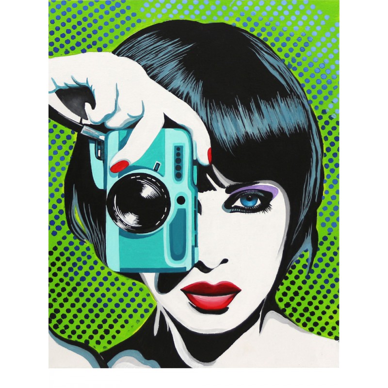„Paparazzi“, Canvas Panel with outline, 30х40, cotton, acrylic, ROSA START