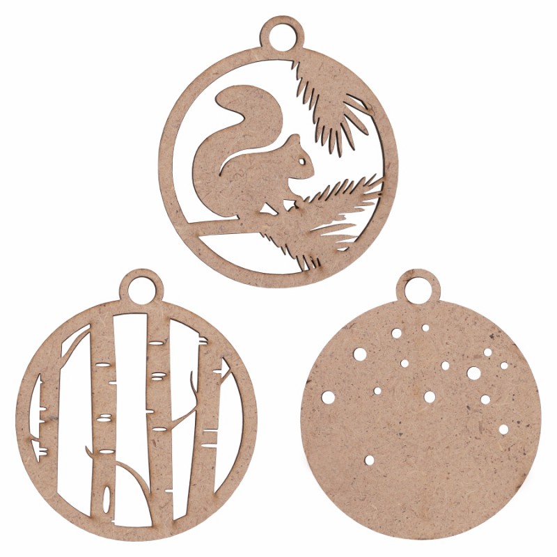 Sets of workpieces on the "Winter themes" plywood stand ROSA TALENT