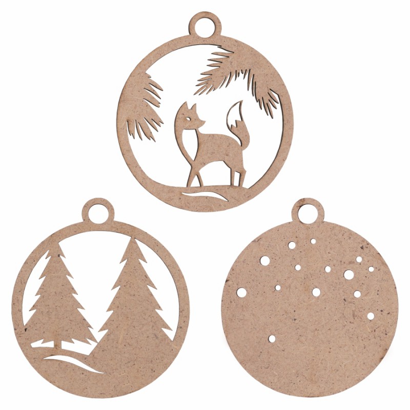 Sets of workpieces on the "Winter themes" plywood stand ROSA TALENT