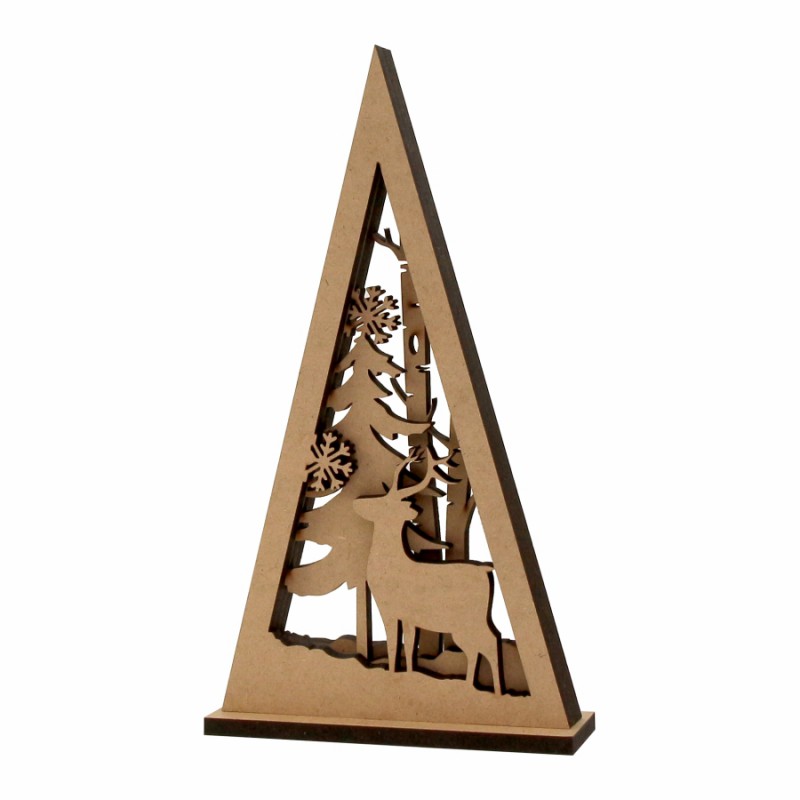 Preparation "Shishka" of plywood 6.7х8.0 cm 4 pcs. ROSA TALENT