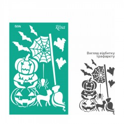 Adhesive Stencil 13x20 cm ROSA TALENT
