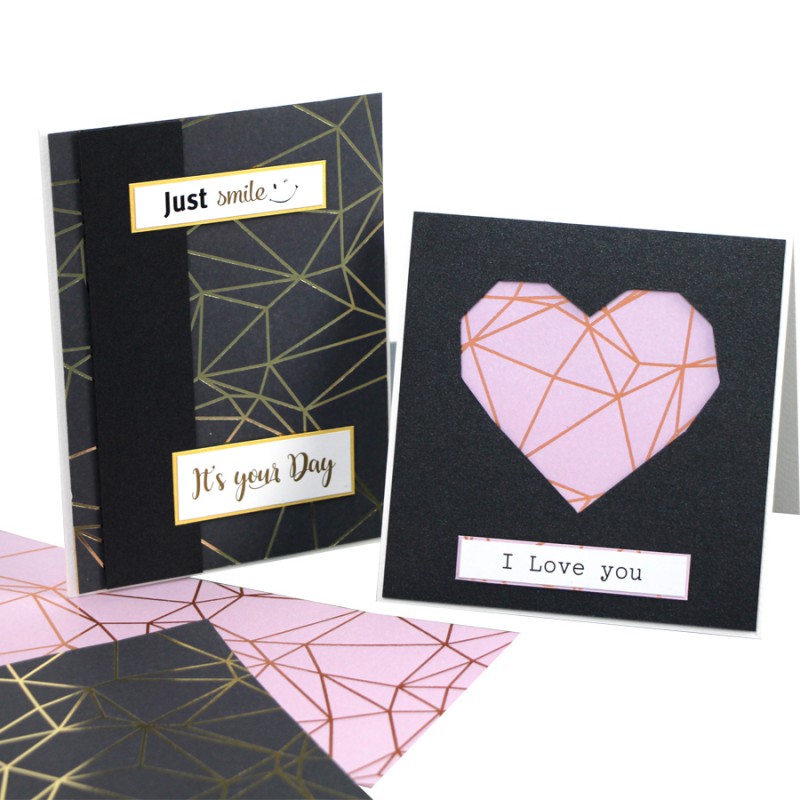 Matt paper double-sided „Valentine's Mood“ 21х29,7cm 200g/m2 ROSA TALENT