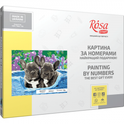 „Цуценята“, набір, картина за номерами, 35х45см, ROSA START
