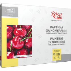 „Still life. Cherries“, kit, painting by numbers, 35х45cm, ROSA START