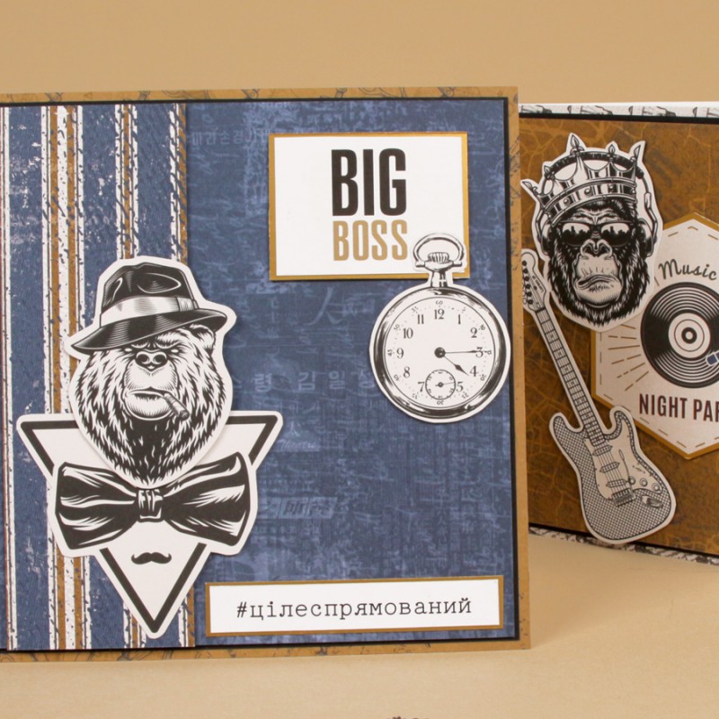 Set matt paper double-sided „Men Style“ 200g/m2 ROSA TALENT