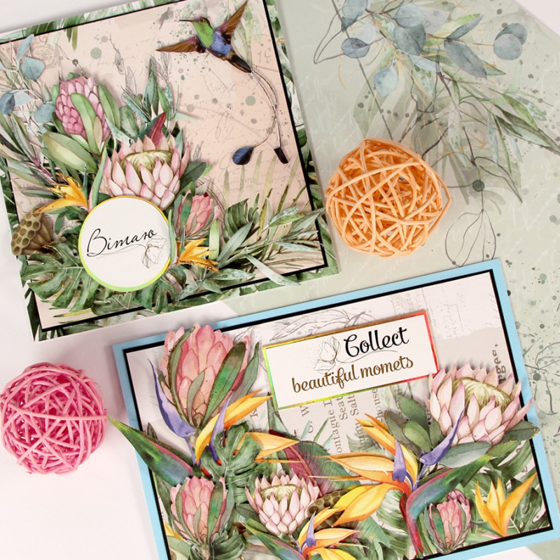 Paper for the card double-sided „Be in color“ Matt 21х29,7cm 200g/m2 ROSA TALENT
