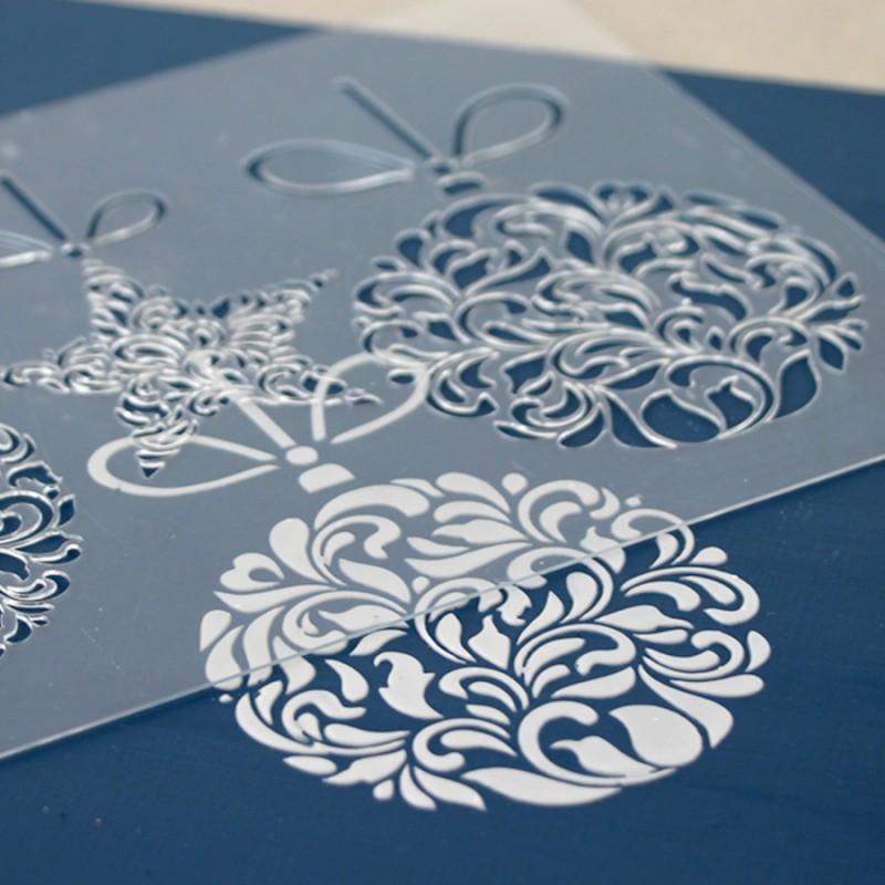 Adhesive Stencil 13x20 cm ROSA TALENT