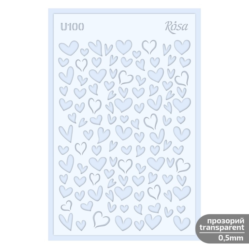 Трафарет універсал. „Love“ 13x20см ROSA TALENT