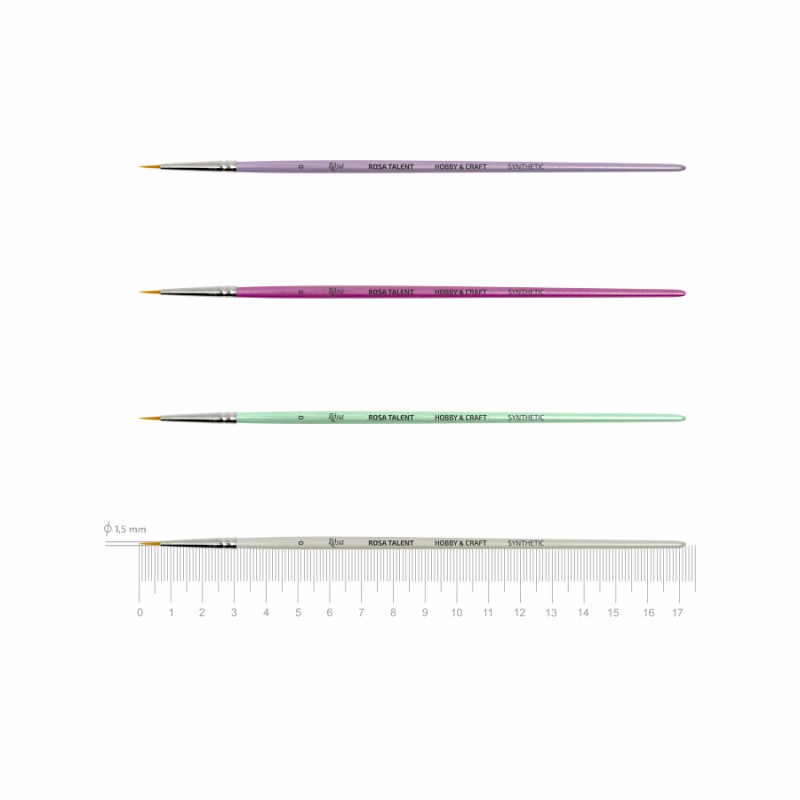 Вrushes for decoratoin Synthetic round ROSA TALENT