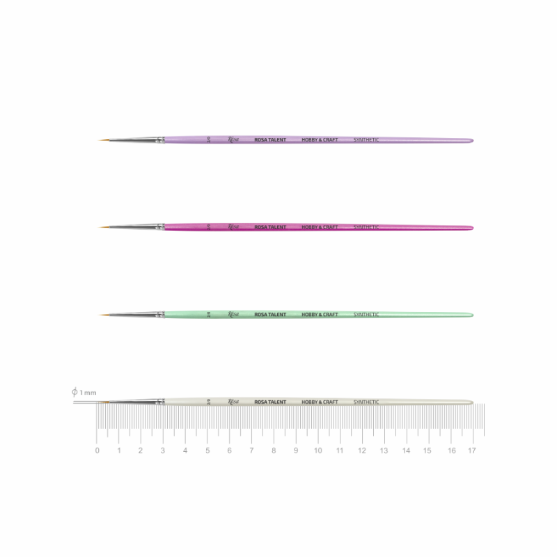 Вrushes for decoratoin Synthetic round ROSA TALENT