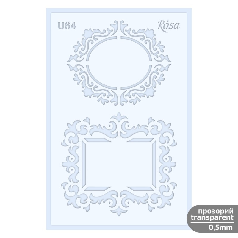 Plastic Reusable Stencil „Love“ 13x20 cm ROSA TALENT
