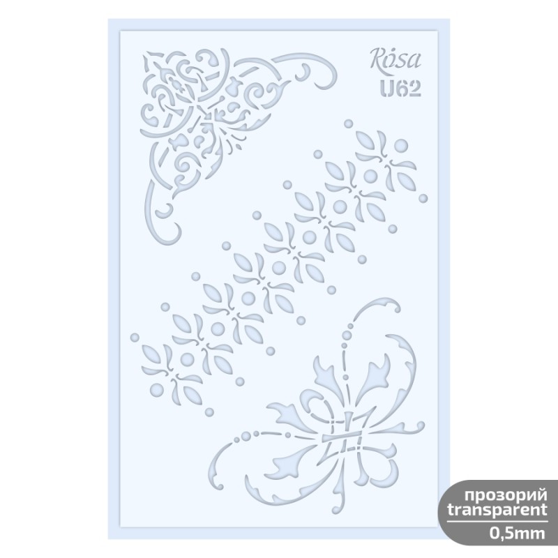 Plastic Reusable Stencil „Love“ 13x20 cm ROSA TALENT