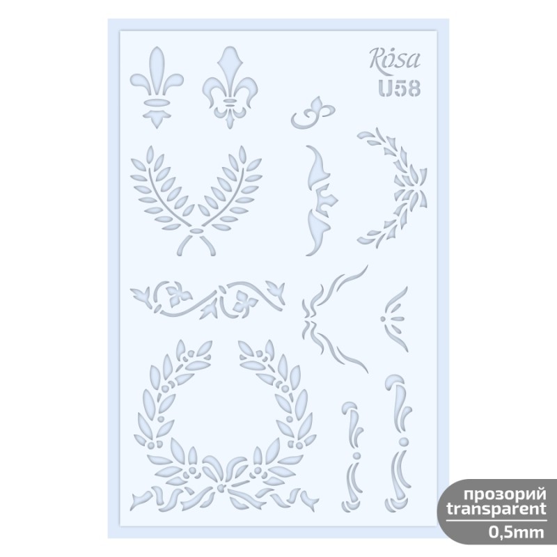 Plastic Reusable Stencil „Love“ 13x20 cm ROSA TALENT