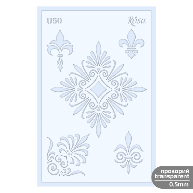 Plastic Reusable Stencil „Love“ 13x20 cm ROSA TALENT
