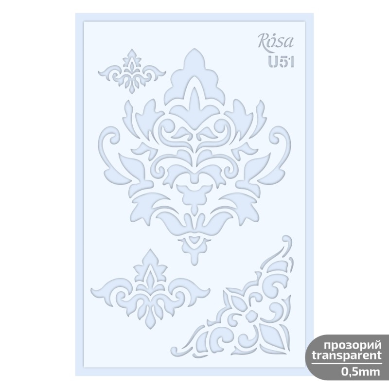 Plastic Reusable Stencil „Love“ 13x20 cm ROSA TALENT