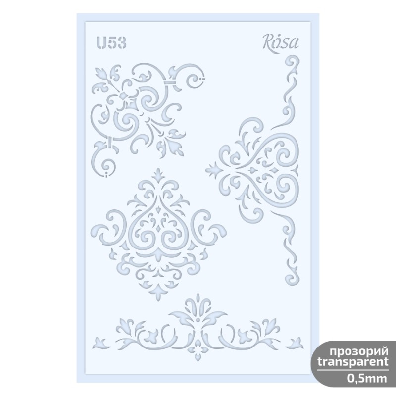 Plastic Reusable Stencil „Love“ 13x20 cm ROSA TALENT