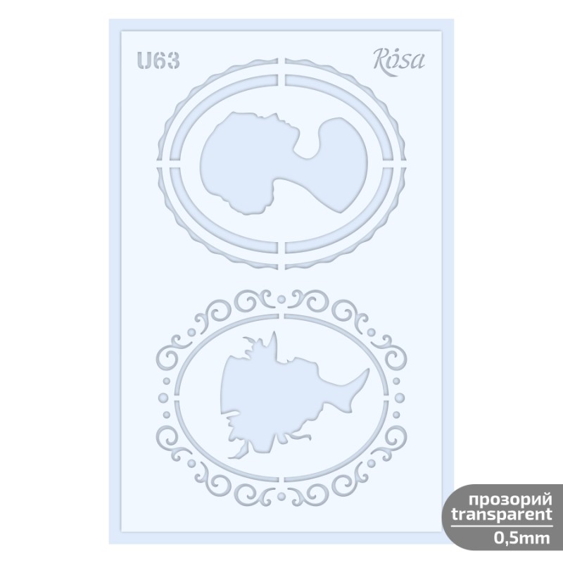 Plastic Reusable Stencil „Love“ 13x20 cm ROSA TALENT