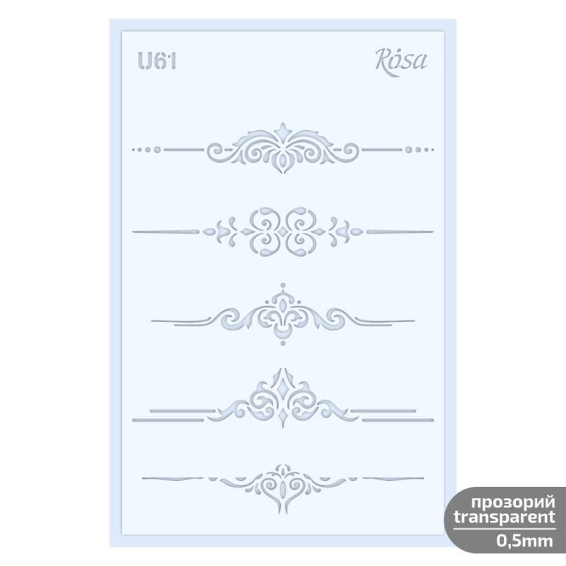 Plastic Reusable Stencil „Love“ 13x20 cm ROSA TALENT