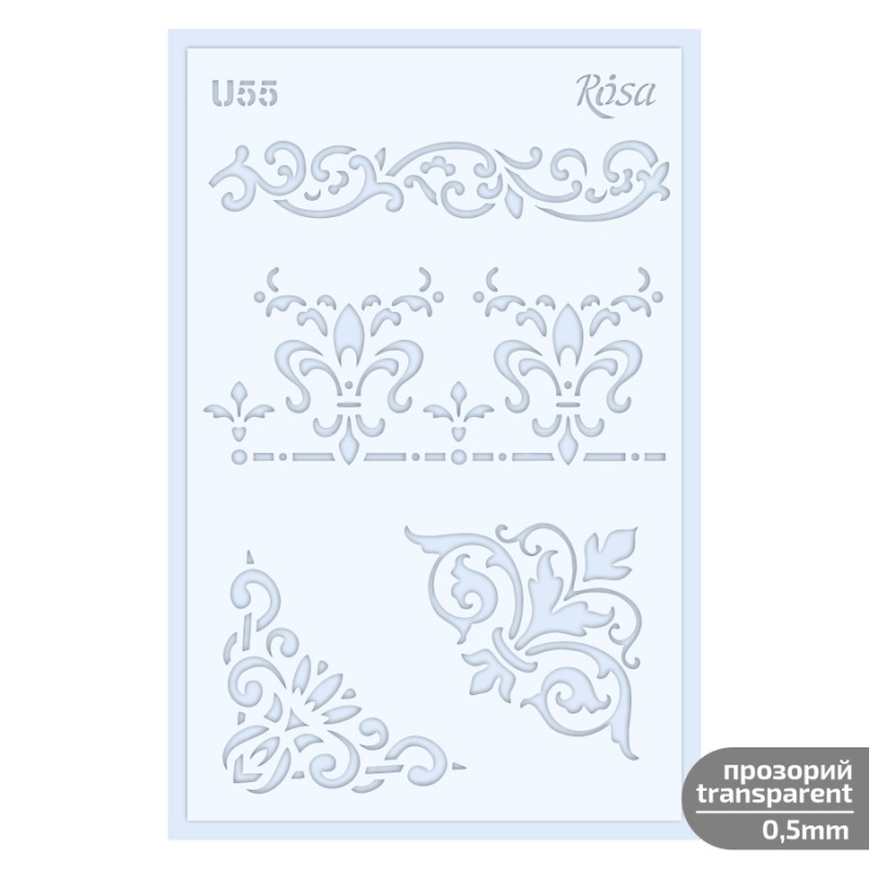 Plastic Reusable Stencil „Love“ 13x20 cm ROSA TALENT