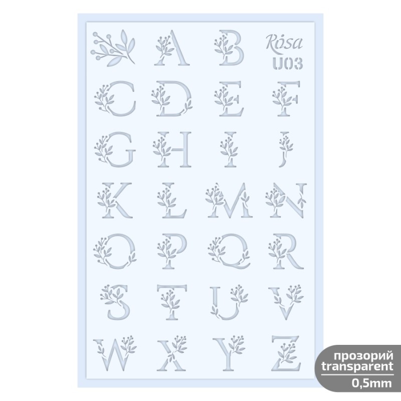 Plastic Reusable Stencil „Love“ 13x20 cm ROSA TALENT