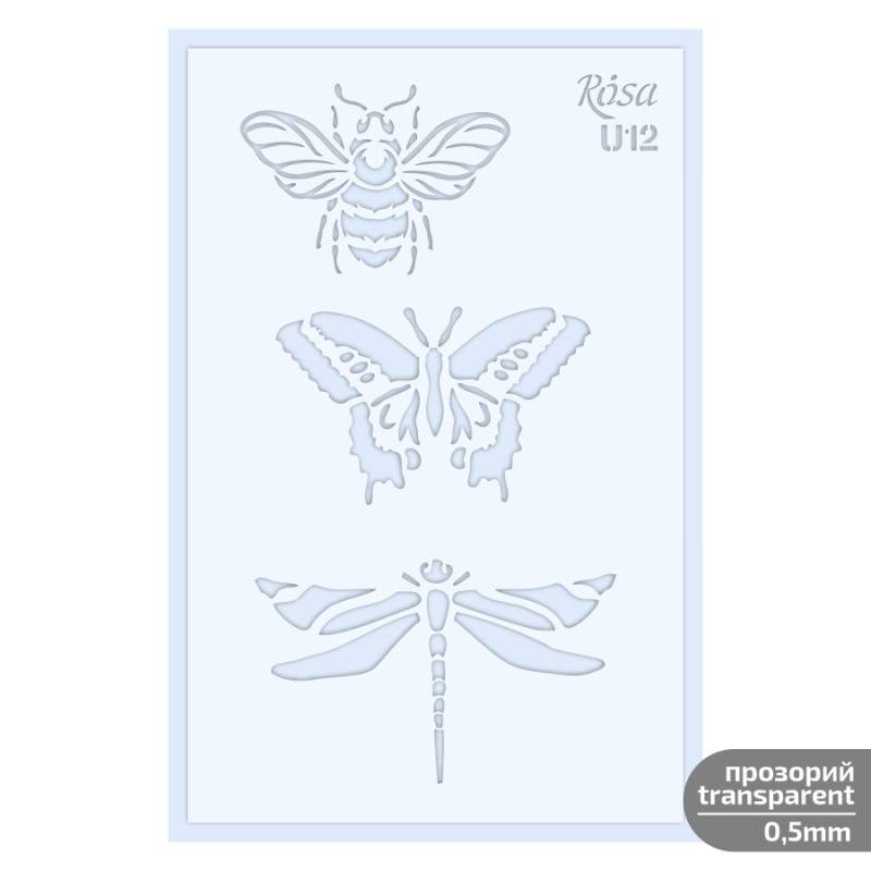 Plastic Reusable Stencil „Love“ 13x20 cm ROSA TALENT