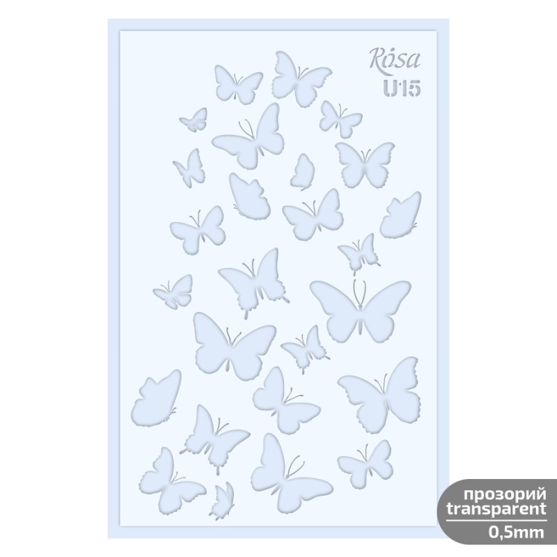 Plastic Reusable Stencil „Love“ 13x20 cm ROSA TALENT