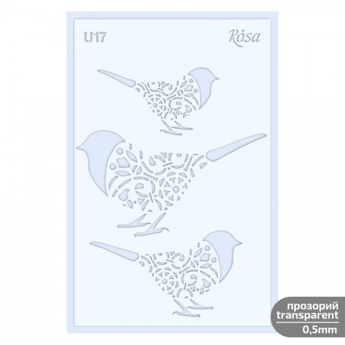 Plastic Reusable Stencil „Love“ 13x20 cm ROSA TALENT