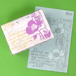 Plastic Reusable Stencil „Love“ 13x20 cm ROSA TALENT