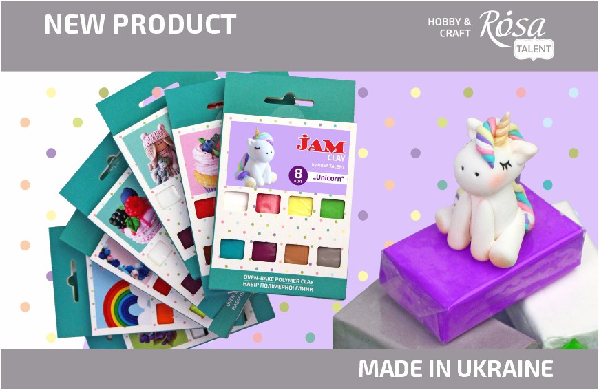 New: Polymer clay JAM CLAY by ROSA Talent now in sets ! 
