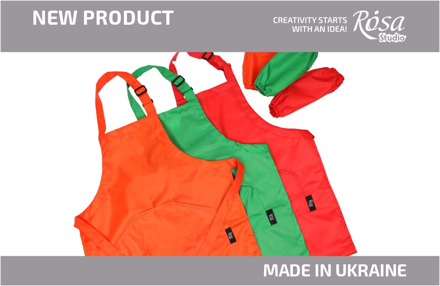 New: Children's aprons with oversleeves from ROSA Studio again in stock