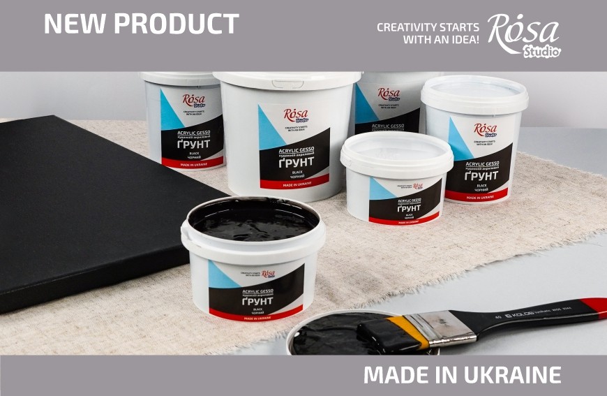 ROSA Studio black acrylic gesso