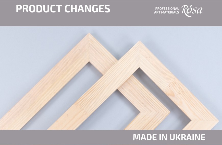 Changes in the production of unfinished frames Modern from ROSA Studio